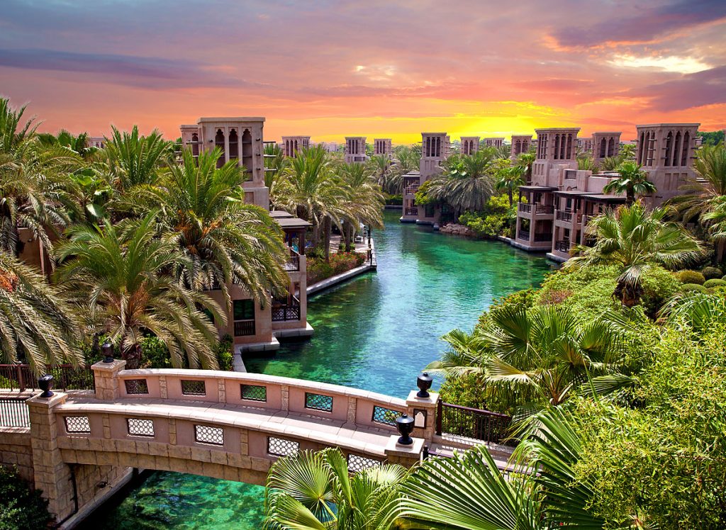 Künstlicher Fluss in Dubai