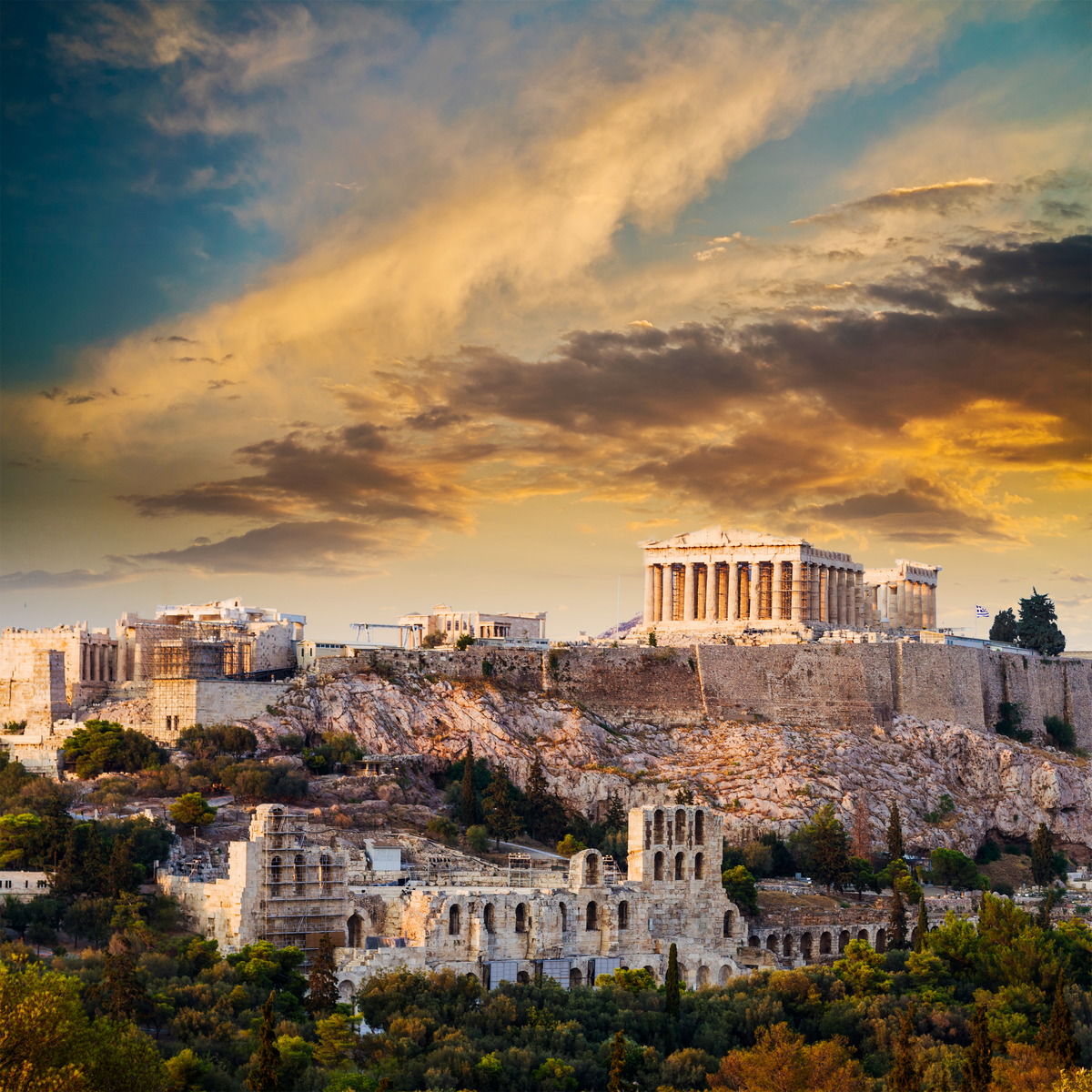 Parthenon auf der Akropolis in Athen