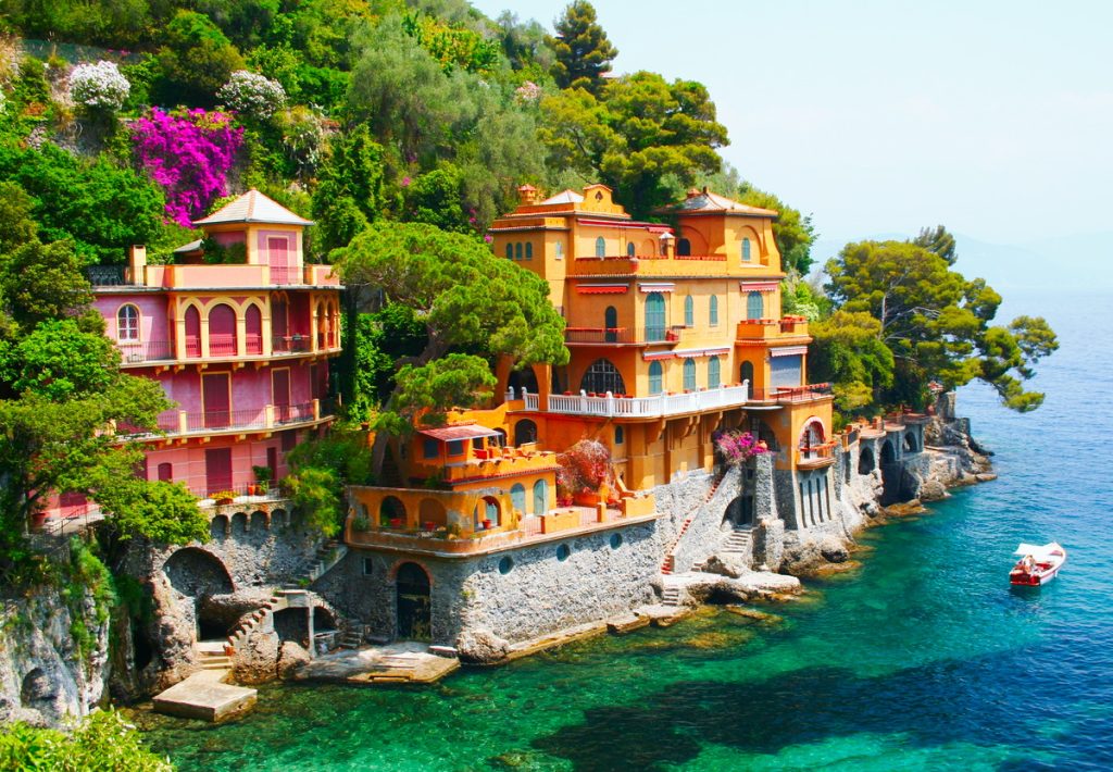 Villen mit Meeresblick in der Nähe von Portofino