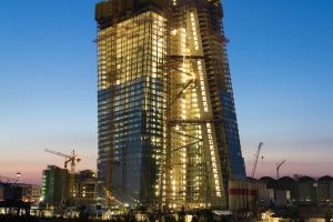 EZB - Neubau der Europäischen Zentralbank in Frankfurt