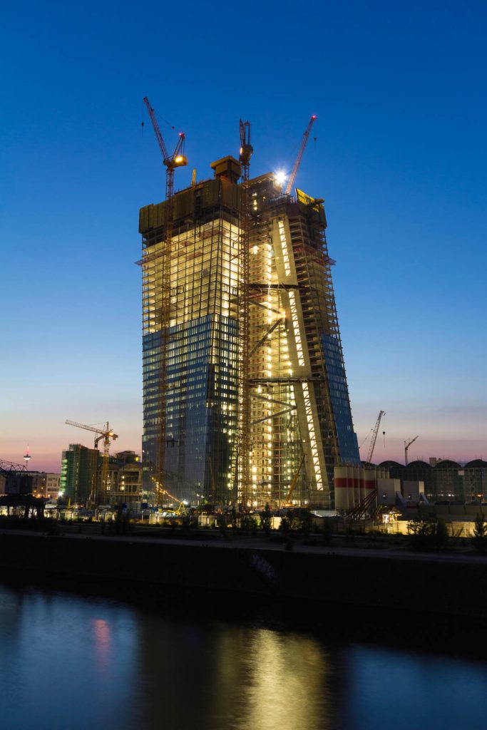 EZB - Neubau der Europäischen Zentralbank in Frankfurt