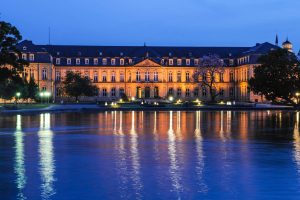 Stuttgarter Neues Schloss Nachtaufnahme