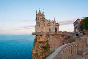 Schloss Schwalbennest auf der Krim in der Nähe von Jalta