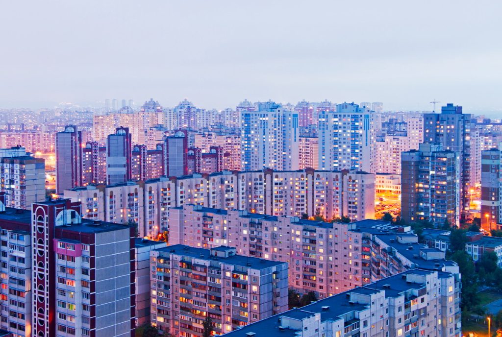 Wohnviertel in Kiew