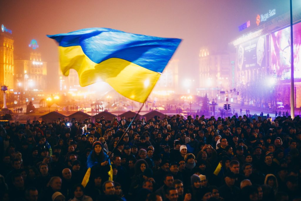 Proteste auf dem Majdan in Kiew