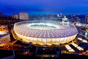 Olympiastadion in Kiew während der Fußball-Europameisterschaft 2012