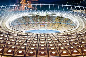 Olympiastadion in Kiew während der Fußball-Europameisterschaft 2012