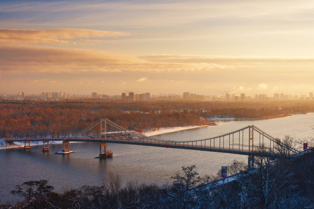 Blick über den Dnjepr bei Kiew
