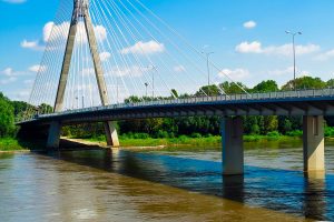 Neue Syreny Brücke über die Weichsel in Warschau