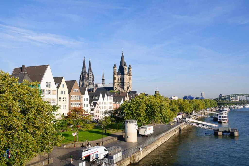 Rheinufer in Köln