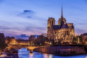 Notre Dame in der Nacht